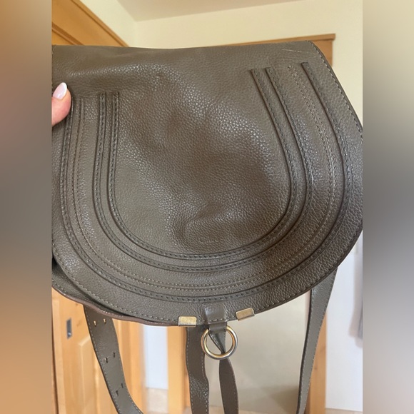 CHLOÉ Olive Green Saddle Bag - great condition, no scratches or marks - Picture 2 of 9
